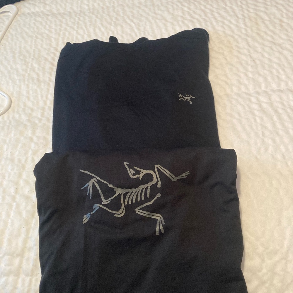 Black Graphic T-Shirt with Skeleton Design